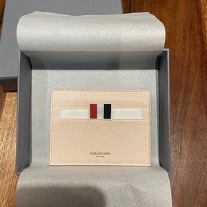 Brand New (SOLD OUT) Thom Browne Pink 4 Bar Card Holder